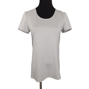 Patagonia Common Threads Athletic Tee Shirt Womens M Gray Scoop Neck Base Layer